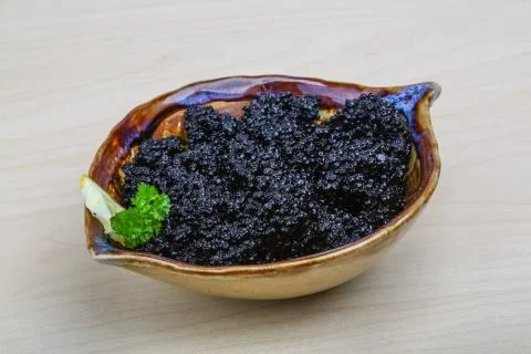Black caviar Stock Photos