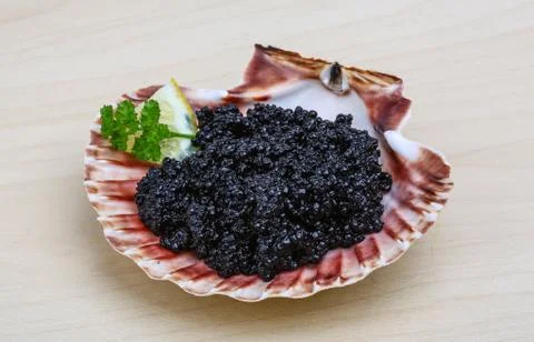 Black caviar Stock Photos
