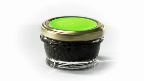 Black Caviar rotated background  Chroma Key for Label Stock Footage 107565323