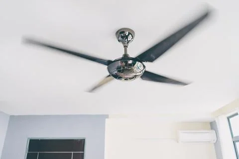 Black ceiling fan Stock Photos