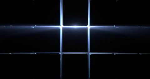 Black center backlit cubes Stock Illustration