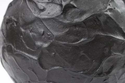 Black ceramic texture, soft focus Foto stock