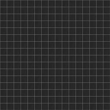 Black ceramic tile seamless pattern. Vector background. Stock Illustration