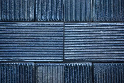 Black ceramic tiles Stock Photos
