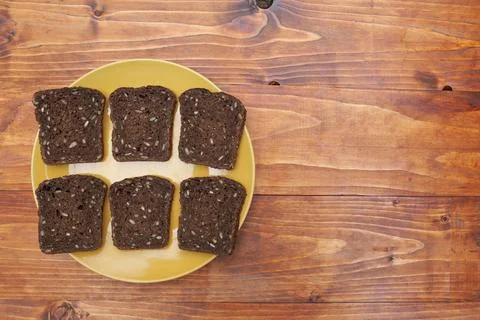 Black cereal bread Stock Photos