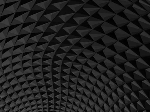Black cg background with parametric structure 库存插图