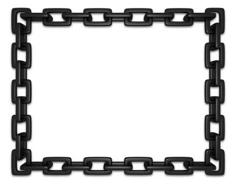 Black Chain Frame Stock Illustration
