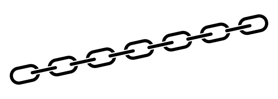 Black chain icon Stock Illustration