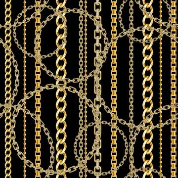Black Chains background. Stock Illustration