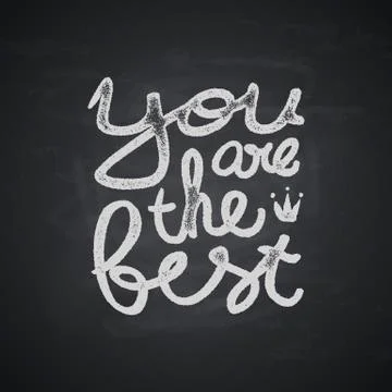 Black chalkboard background. Stock Illustration