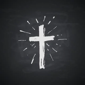 Black chalkboard background. Stock Illustration