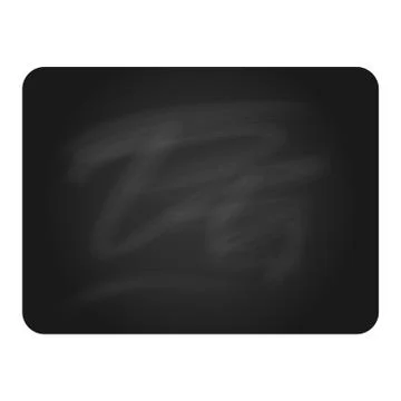 Black chalkboard with round corners Stock Illustration