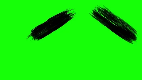 Black chaotic paint brush strokes fill the screen Stock Footage 112004053