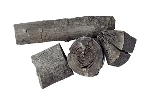 Black charcoal Foto stock