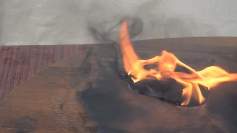 Black charred burning computer mouse Video stock 139674936