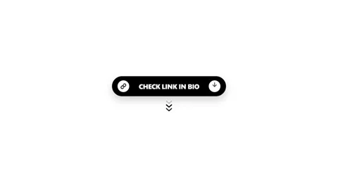 Black check link in bio button for social media overlays. 4K Stock Footage 341694694