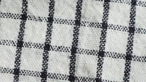 Black checkered fabric. Close up of texture. Stock Footage 316811487