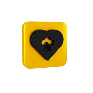 Black Chef hat icon isolated on transparent background. Cooking symbol. Coo.. Stock Illustration
