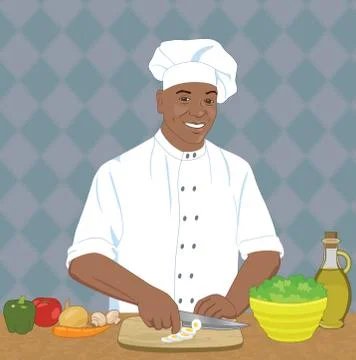 Black Chef Stock Illustration