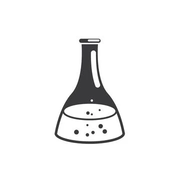 Black chemical in glass vector element design template 스톡 일러스트