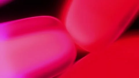 Black Cherry Flowing Blobs Stock Footage 329074029