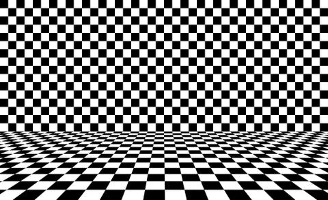 Black chess background. Vector illustration. Stock Illustration