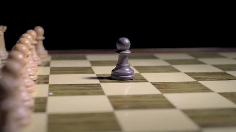 Black chess pawn Stock Footage 73230900