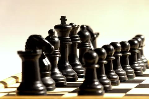 Black chess Stock Photos