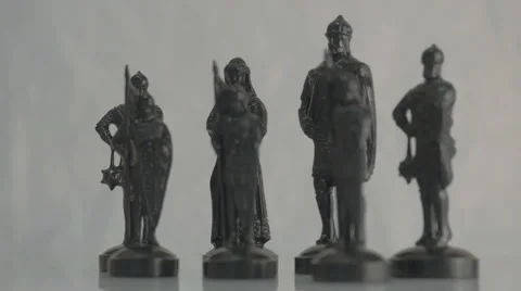 Black chess pieces. Stock Footage 43241444