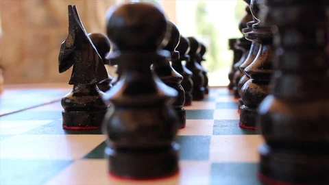 Black Chess Pieces 動画素材 91840900