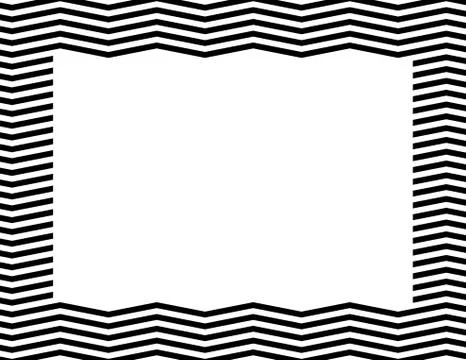 Black chevron frame Stock Illustration