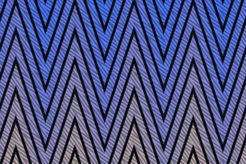 Black chevron lines repeat across a cool blue and lavender gradient creating a Illustrazione stock