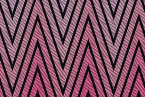Black chevron lines repeat across a dusty pink background creating a refined Stock Illustration