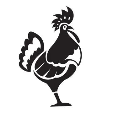 Black chiken Stock Illustration