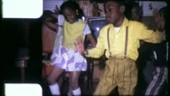 Black Children Kids Dance Tv Set African American 1970S Vintage Film Home Movie  Stock Footage