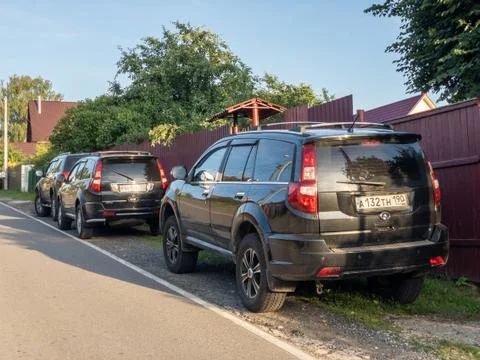 Black Chinese SUV Great Wall Hover H3 and H5 Stock Photos