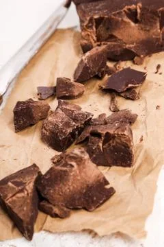 Black chocolate Stock Photos