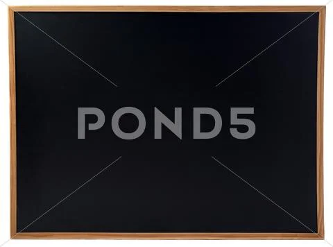 Black Chulkboard over isolated white background Stock Photos
