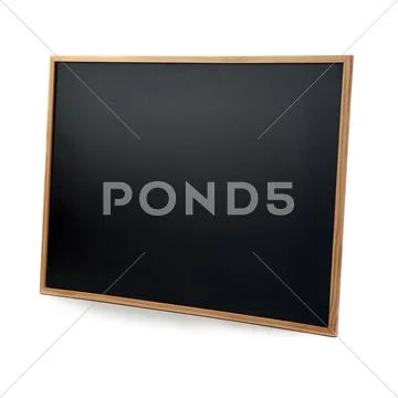 Black Chulkboard over isolated white background Stock Photos