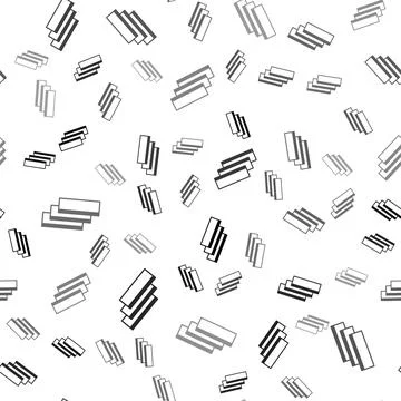 Black Cigarette rolling papers pack icon isolated seamless pattern on white b Illustrazione stock