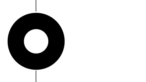 Black circle animated background for text and presentation slideshow Stock Footage 242581990