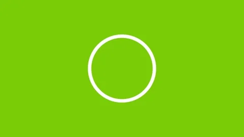 Black circle  animated on green screen background loop key highlight Stock Footage 249282258