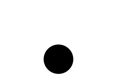 Black Circle Animation on White Backgound Stock Footage 306337791