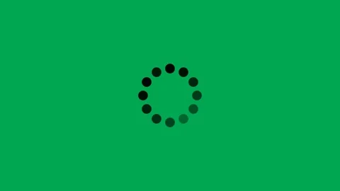 Black circle dot spinner loading icon animation with 2 motion variations. Stock Footage 329797162