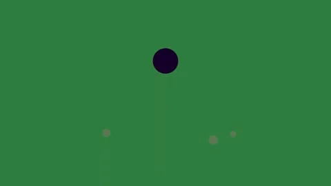 A black circle on green background and screen with circles it dots isolated on Stock Footage 336856725