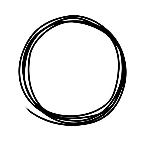 Black circle made of lines 스톡 일러스트