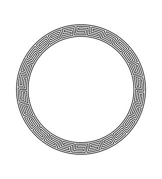 Black Circle Ornate Border 스톡 일러스트