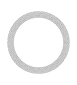 Black Circle Ornate Border 스톡 일러스트