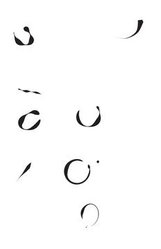 Black circle outlines and abstract shapes collection for design elements イラスト素材