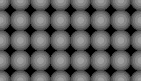 Black Circle Retro Seamless Vector Pattern or Seamless Vector Background 스톡 일러스트